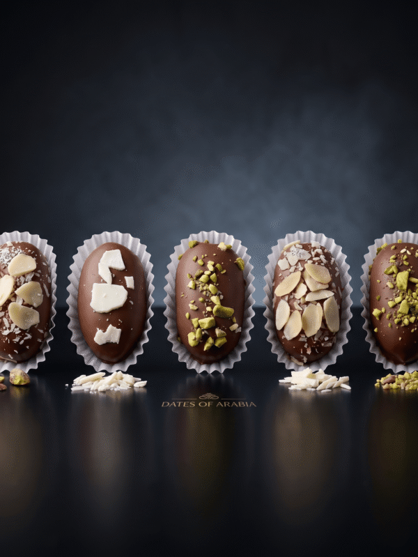 Chocolate Covered Dates Selection